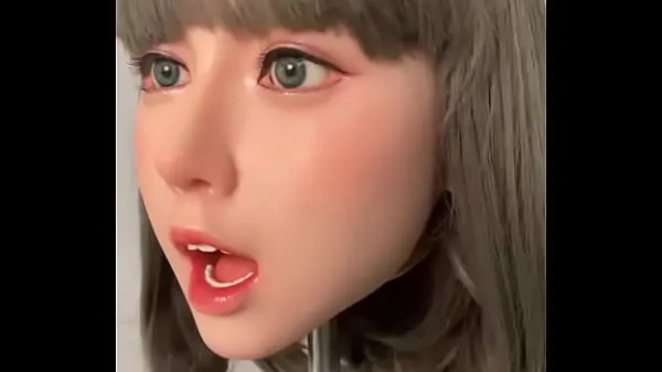 Посмотрите Силиконовая кукла любви Коко голова с подвижной челюстью видео о силе